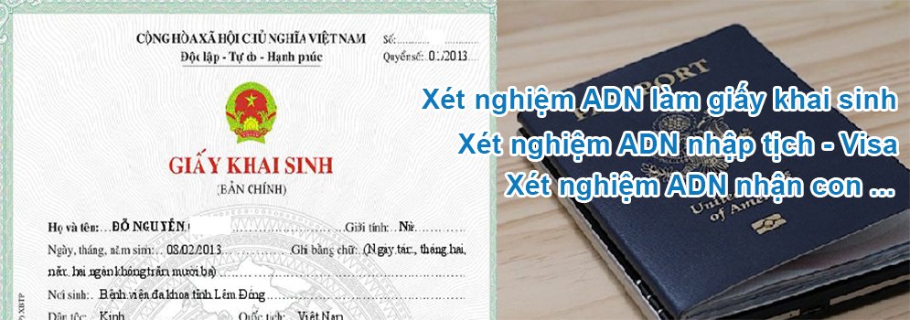 xet nghiem adn da nang lam giay khai sinh