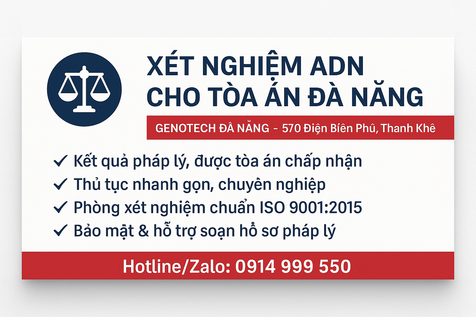 Giám Định Nộp Tòa Án - Xét Nghiệm ADN Đà Nẵng